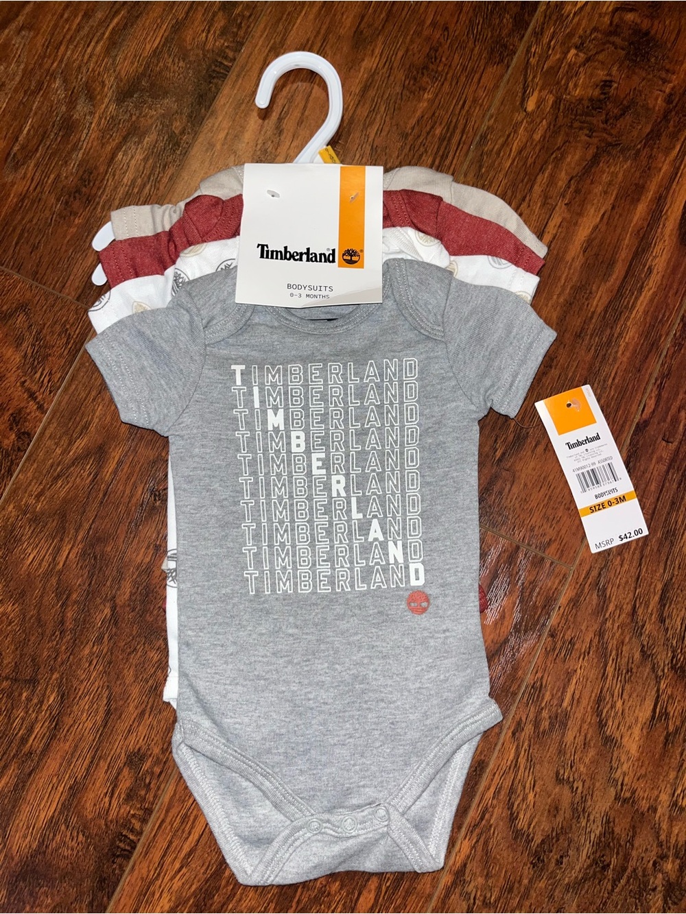 Timberland Baby Boy Bodysuits - 4 Pack